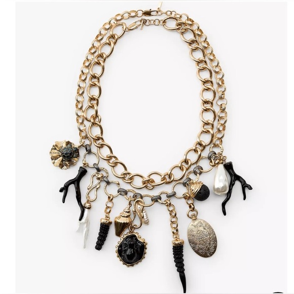 Zara PACK OF 2 MEDALLION AND CHARM NECKLACES - Picture 3 of 3